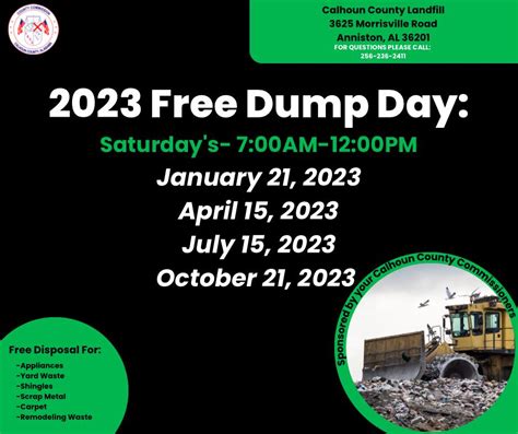 Here's the next Dump Day event in the San Diego area